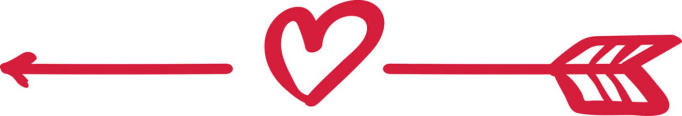 Pfeil mit Herz - Vektor