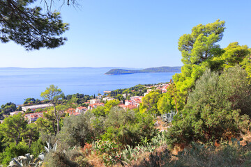 Panorama from Forest Park Marjan in Split, Croatia