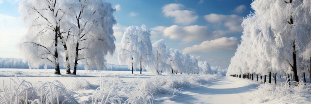 Winter Landscape Rural Road Covered Snow , Background Image For Website, Background Images , Desktop Wallpaper Hd Images