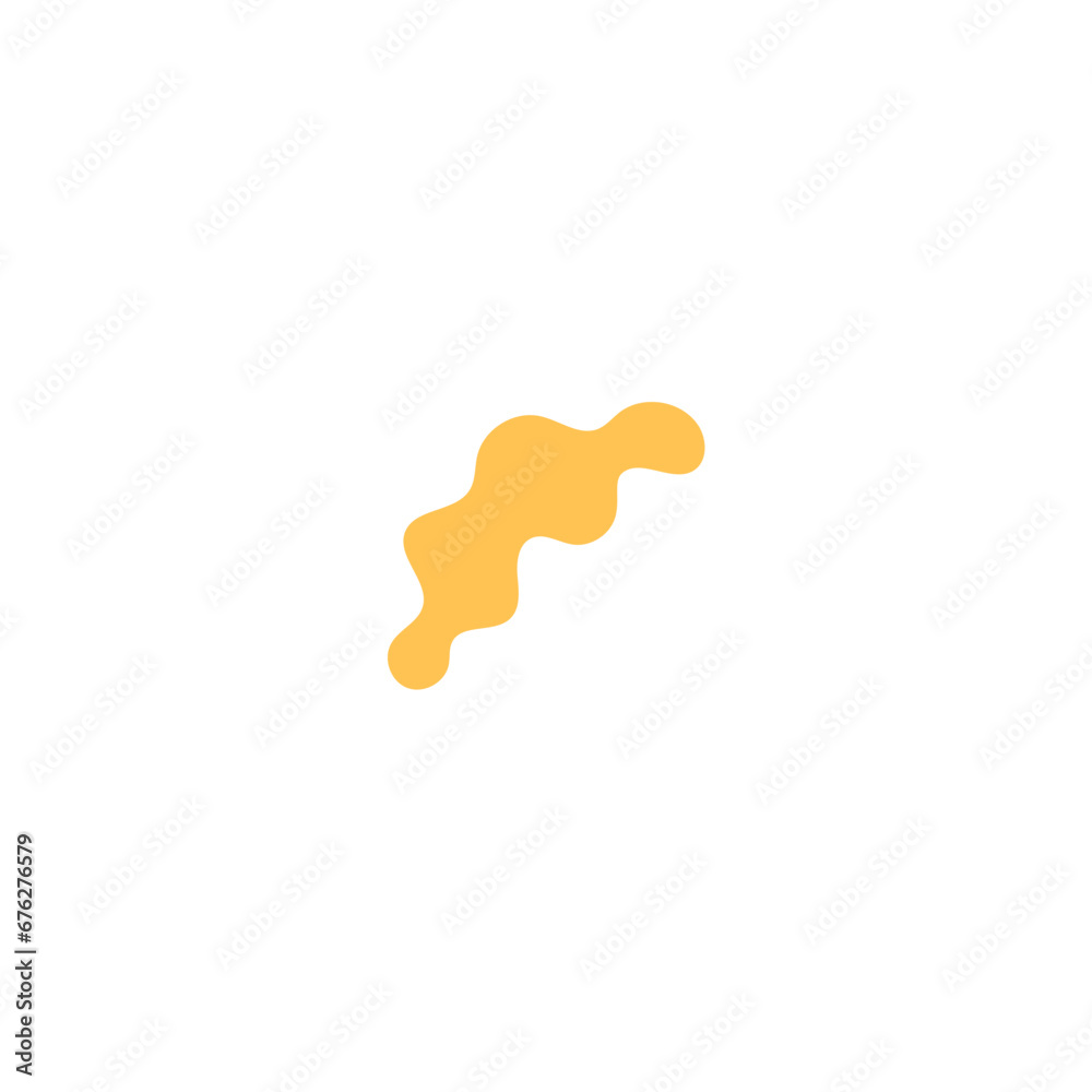Poster blob set abstract vector color colorful yellow