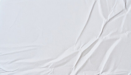 White Crinkled Paper Texture Background