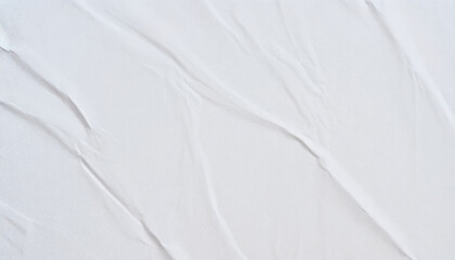 Obraz premium White Crinkled Paper Texture Background