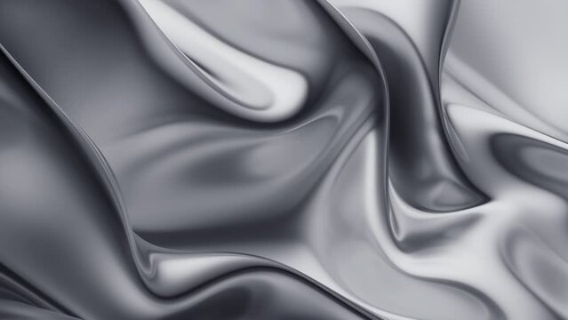 Abstract 3d design, chrome background, 4k seamless looped video