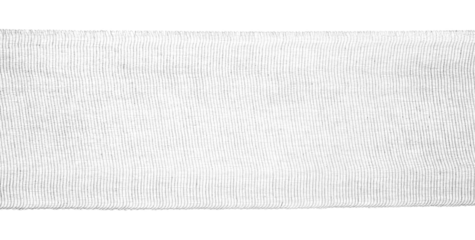 New medical bandage line isolated on white, clipping path