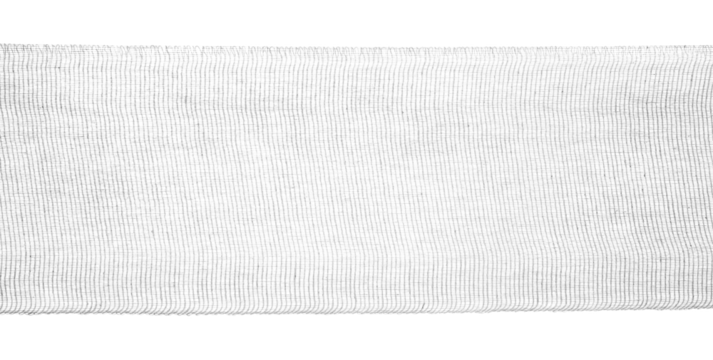 New medical bandage line isolated on white, clipping path