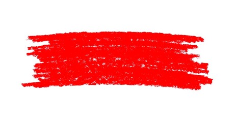 Rotes Buntstift oder Kreide Gekritzel