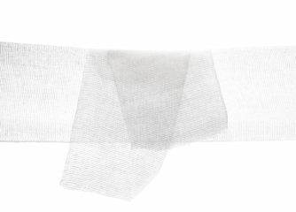 Medical bandage isolated on white, clipping path