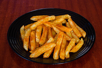 french fries on a plate