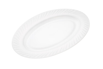 Plate close up isolated on a white background