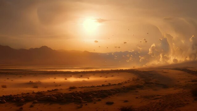 A frenzied circle of dust devils swarmed around a broad empty desert valley. They moved with a speed and ferocity that seemed almost supernatural and as they twisted around each other