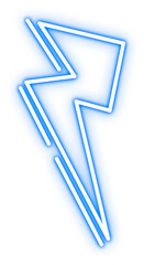 Glowing Neon Lightning Illustration Isolated Vector