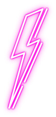 Glowing Neon Lightning Illustration Isolated Vector