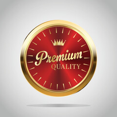 Luxury golden badges and labels. Retro vintage circle badge design