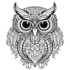 Owl png, owl illustration, owl svg, owl line art, line art png, line art svg, line art, tattoo, vector, butterfly, design, pattern, illustration, art, tribal, wing, bird, floral, ornament, decoration,