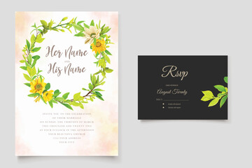 sunflower wedding invitation card design