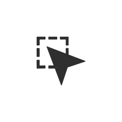 cursor icon on white background 