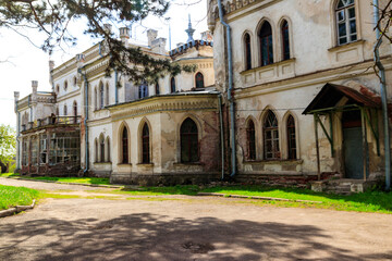 Fototapeta premium Sharovka palace in neo-gothic style, also known as Sugar Palace in Kharkov region, Ukraine