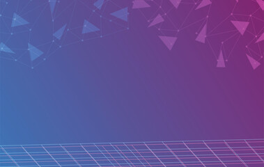 abstract blue tech background vector design