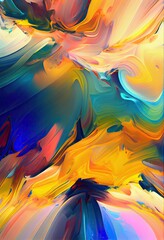 Abstract background paint texture. Colorful backdrop. Generative Ai