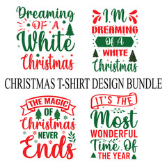   Christmas t-shirt design bundle
