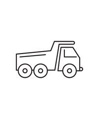 truck icon, vector best line icon.