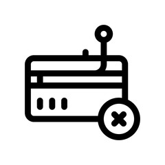 credit card line icon