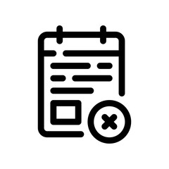 notepad line icon