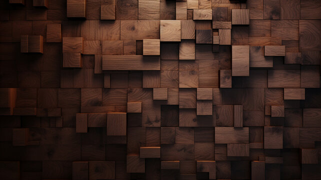 Fototapeta Wooden cubes pattern background