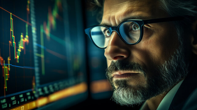 businessman in the stock market