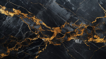 texture and detail of a black and gold marble