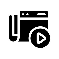 video glyph icon