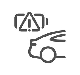 Batteries related icon outline and linear vector.