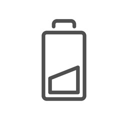 Batteries related icon outline and linear vector.