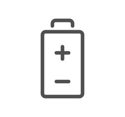 Obraz premium Batteries related icon outline and linear vector.
