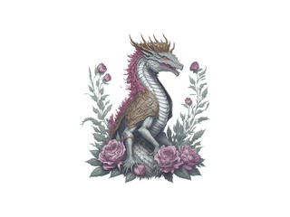Watercolor Dragon, Fantasy Dragon Png Clipart
