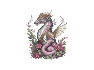 Fototapeta premium Watercolor Dragon, Fantasy Dragon Png Clipart 