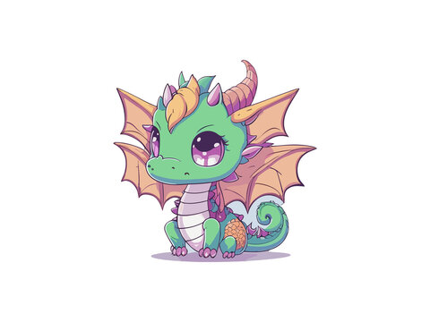 Cute Dragons Clipart - Cute Dragons PNG

