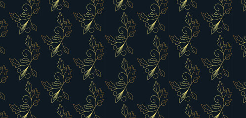 Vector seamless damask pattern design. Ornamental repetitive design for wallpapers, wedding invitations, curtains, upholstery, bedding, packaging.