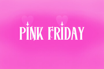 Funny Pink Friday shopping Panel