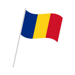 Flag of Romania illustration
