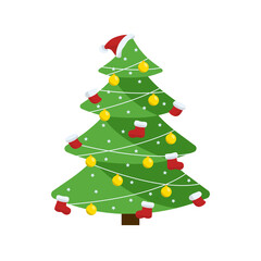 Christmas tree illustration
