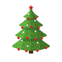 Christmas tree illustration
