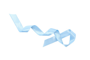 PNG, Tangled blue ribbon, isolated on white background