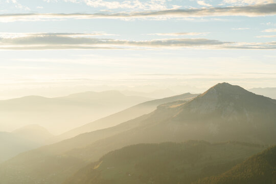 Sonnenuntergang in den Dolomiten