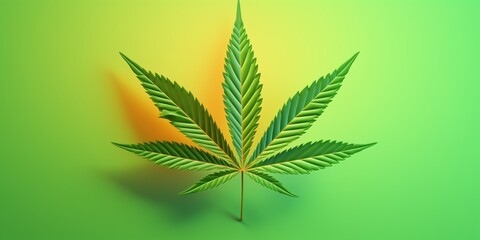 Bright and colorful marijuana poster