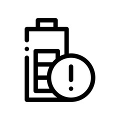 battery status line icon