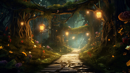 Enigmatic Forest Path