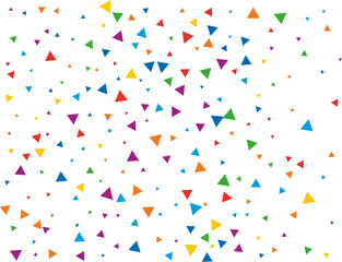 Rainbow Triangular Confetti