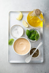Traditional homemade cocktail sauce