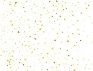 Holiday Golden Triangular Confetti